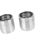 2 Pack Trailer Wheel Bearing Protectors With Dust Covers Stainless Steel Universal Bearing Caps Fit 1.98 Inch Hub Diameter