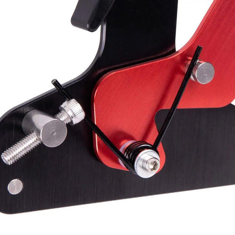 Close-up of Bike Spoke Tension Meter With Caliper Aluminum Alloy Spoke Gauge, showing detailed mechanics and calibration parts.