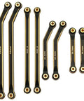 Beefed Up Ground Clearance RC Linkage Set For 1/24 Axial SCX24 Deadbolt Upgrade Parts Aluminum Alloy Durable Easy Install Black