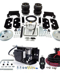 Level That Heavy Tow Rig With Air Spring Kit And Wireless Compressor featuring dual rubber bags and various mounting hardware.