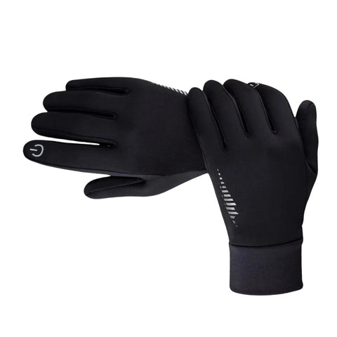 Winter Warm Touchscreen Gloves For Men And Women, fleece lined, showing windproof and splash proof exterior, perfect for outdoor use