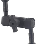 17mm Ball Mount Extension Arm With Double Socket For Garmin GPS And Vehicle Phone Holder 360 Degree Swivel Aluminum Mount Fits Car Dash Windshield Suction Cup And Air Vent Durable For GPS And Camera, black double-socket arm