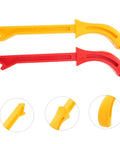 Two Pack Woodworking Push Sticks And Push Blocks Set For Woodworking Safety Red And Yellow Durable Carpenter Tools