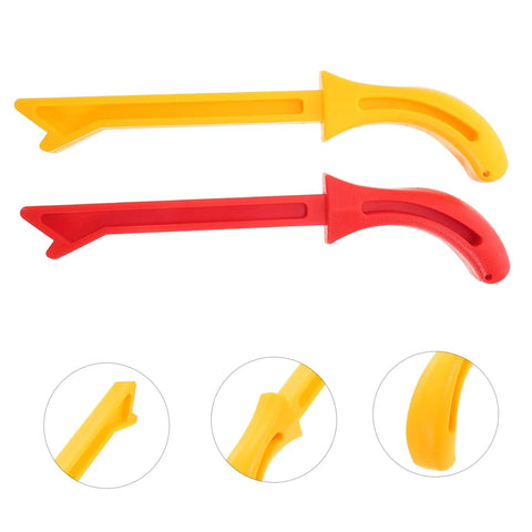 Two Pack Woodworking Push Sticks And Push Blocks Set For Woodworking Safety Red And Yellow Durable Carpenter Tools