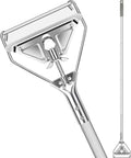 Heavy Duty 59 Inch Metal Mop Handle Universal Mop Stick With Pro Grade Durable Metal Clamp Fits Most Cotton Rope Ring Mops