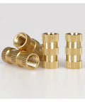 Heat Set Brass Threaded Inserts For 3D Printing M2 M2.5 M3 Knurled Non Rotating Easy Alignment Pro Grade Heat Melt Embedding Nuts