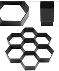 Hexagon Concrete Molds 11.6 x 11.6 Inch Reusable Paver Moulds Walkways Patios Garden Paths Durable PP Material No Fuss Stepping Stone Set Create Durable Pavement Yard Decor