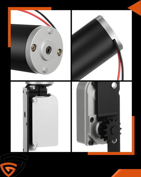 RV Slide Out Motor And Gear Housing Replacement For Accu-Slide Cable System, No Brainer Plug And Play Fit For R25076-1 Gearbox And R25075 Motor