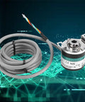 Photoelectric Rotary Encoder With Hollow Shaft 5 24V ABZ 3 Phase Built To Last Ultra Precision And Durable For Industrial Automation Machinery