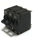 Heavy Duty Hydraulic Magnetic Circuit Breaker One To Four Pole Overload And Short Circuit Protection Up To Sixty Three Amps side view.
