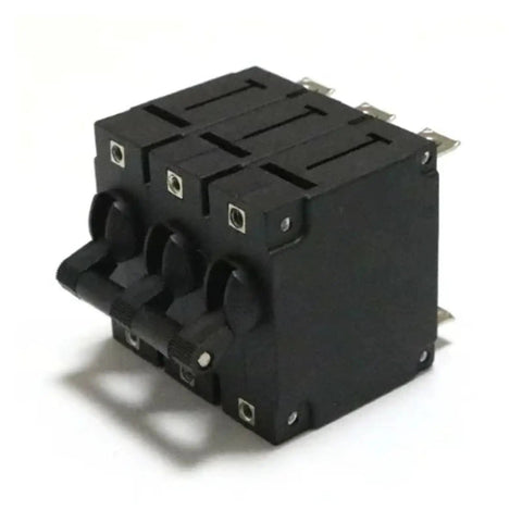 Heavy Duty Hydraulic Magnetic Circuit Breaker One To Four Pole Overload And Short Circuit Protection Up To Sixty Three Amps side view.
