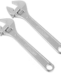 Must Have 15 Inch Adjustable Wrench Set With Wide Jaw, Heavy Duty Crescent Tools, Ergonomic Handles, Forged Steel Chrome Plated