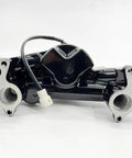 Badass Aluminum Electric Water Pump For Ls1 Ls2 Ls3 Ls6 V8 Swaps featuring black alloy housing and dual inlet ports.