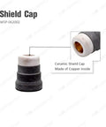 24 Piece 1.0mm Electrode And Tip Kit ceramic shield cap with copper interior for PT-40 IPT-60 PT60 plasma cutter torch consumables