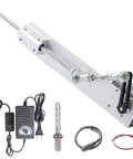 JQDML 24V reciprocating linear actuator, 40 lb max torque, adjustable 1.18–6 in stroke; includes power adapter