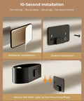 Installation guide for Motion Sensor Wall Light With 5000Mah Battery And Remote Featuring 15 Rgb And Three Warm Modes Dimmable Wireless Sconces.