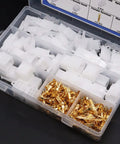 Automotive Electrical Wire Connector Kit 432 Pcs 2.8mm with male female sockets, pin headers, crimp terminals in storage box
