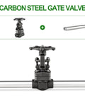 Forged Carbon Steel Gate Valve Three Quarters Inch NPT Female Rotary Sluice Valve With Wheel Handle For Water Oil Gas