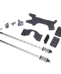 Double Linear Guide Kit MGN9H 300mm Plate Rails For 3D Printers Upgrade With Dope Stability And Smooth Motion For Premium Print Quality And Precision Results, with rails, brackets, and screws