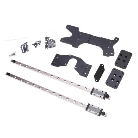 Double Linear Guide Kit MGN9H 300mm Plate Rails For 3D Printers Upgrade With Dope Stability And Smooth Motion For Premium Print Quality And Precision Results, with rails, brackets, and screws