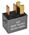 12V DC 30A 4 Pin Automotive Relay Pack Of 2 For Toyota Vehicles 1997 And Up Direct Replacement With OEM-Quality Performance, reliable black relay