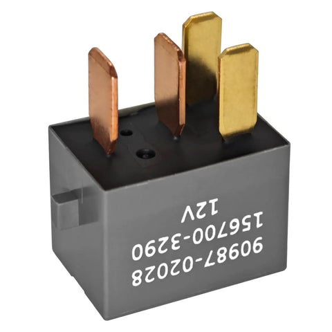 12V DC 30A 4 Pin Automotive Relay Pack Of 2 For Toyota Vehicles 1997 And Up Direct Replacement With OEM-Quality Performance, reliable black relay