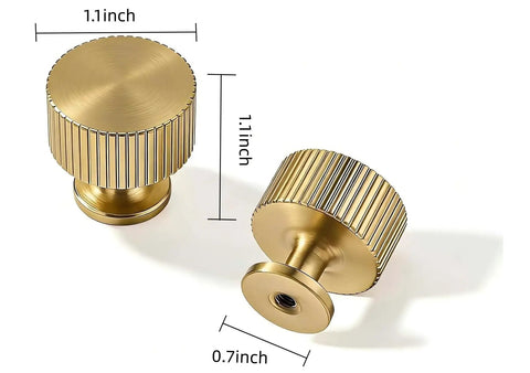 30 Pack Brushed Gold Cabinet Knobs Heavy Duty Solid Metal Hardware For Cabinets Dressers Closets Doors Kitchen And Bathroom Matte Gold Finish