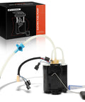 Premium Electric Fuel Pump Module Assembly Compatible With Jaguar Xf Xj And Xfr Sedan Models, detailed view with hoses and connectors.