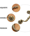 Two Pack Retro Drop Pendant Drawer Pulls Cabinet Handles Antique Style With Vintage Vibe Knobs 9.6cm Hole Spacing details and design