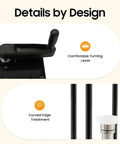 Details of Heavy Duty Manual Cup Sealer For Soda And Tin Cups showing comfortable turning lever and curved edge treatment.