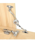 Stainless Steel Kitchen Cabinet Hinges With No Slam Soft Close Hydraulic Random Stop And Adjustable Angles Lift Up Flap Stay Hardware