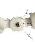Close-up of adjustable arm in One Quarter Inch Tube Float Valve Kit For RO Water Systems Push In Connect Pipe Hoses Ball Valve