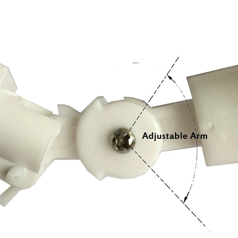 Close-up of adjustable arm in One Quarter Inch Tube Float Valve Kit For RO Water Systems Push In Connect Pipe Hoses Ball Valve