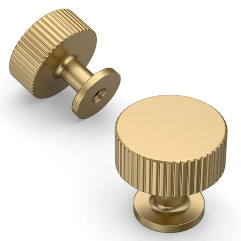 Champagne Bronze Cabinet Knobs 10 Pack Single Hole 1 Inch Drawer Pulls For Kitchen And Bathroom Cabinets Easy Installation Durable Hardware
