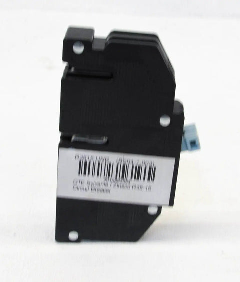 Side view of R38-15 15 Amp 120 Volt Tandem Breaker Twin 1 Pole Unit With Screw Wire Terminals 10K AIC RC38 Series Replacement Circuit Breaker