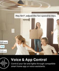 Family using Smart Ceiling Fan Controller And Dimmer Switch For Easy Breeze And Lit Ambiance With Four Speeds And Adjustable Brightness Works With Apple HomeKit Alexa And Google Home 2 4G Wi Fi Single Pole Neutral Wire