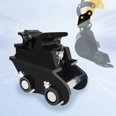 Fast Swap Quick Change Excavator Coupler For Mini Excavators 0.8 To 2 Ton Mechanical Quick Change Device close-up view