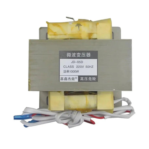 Heavy Duty 1000W High Voltage Industrial Microwave Transformer For Heating And Drying Systems Pure All Copper Core Coil with wiring.