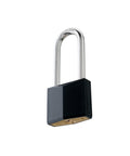 Outdoor Rustproof Covered Brass Padlock With Stainless Steel Long Shackle Keyed Lock For Gate Fence Hasp Cabinet Toolbox Gym Or School Locker