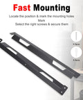 Beefy Underbody Truck Tool Box Mounting Bracket Kit With Screws For Trailer Underbody Boxes Rugged Heavy Duty Mounting System