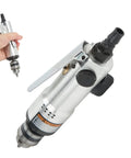Heavy Duty Air Die Grinder With 2200 Rpm And 1/4 Inch Collet Zinc Alloy Body Built Tough For Grease Monkey Jobs, showing collet and pneumatic features.