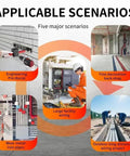 Illustration of Wall Wiring Machine For Easy Cable Threading And Hidden Pipe Runs Automatic Wire Puller Tool in various scenarios