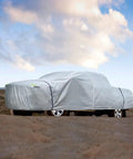 Truck covered by All Weather Truck Bed Cover Waterproof Six Layer Construction Fits Most Full Size Pickups Up To 250 Inches Long