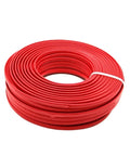 Self Regulating Heat Trace Cable For Pipe Freeze Protection And Roof Deicing 220V 14mm Flame Retardant 100 Meter Long Roll in red coil.