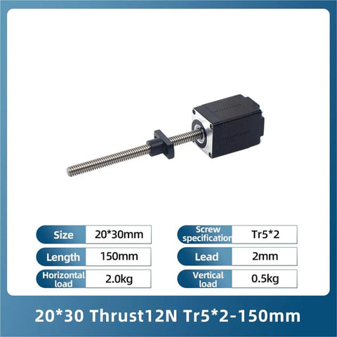 Wicked Precise Micro NEMA8 Stepper Motor With Linear Lead Screw Rod Delivering Solid Eight Newtons Of Thrust Paired With Two Millimeter Screw And Hella Smooth Rotation For Any Project