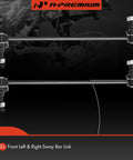 Product image of 2 Front Sway Bar Links Stabilizer Kit For Honda Odyssey 2005 To 2017, Front Left And Right End Links, components shown