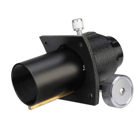 Rack And Pinion 1.25 Inch Focuser For Newtonian Reflectors With 65mm Travel, smooth fine-tune focus, brass ring for solid lock