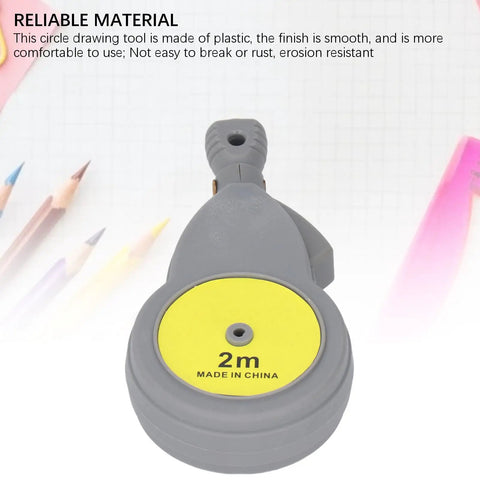 Heavy Duty Rotating Beam Compass With Retractable Tape Measure And Fifty Pencil Refills For No Sweat Pro Shop Layouts And Dead Nuts Dual Scale Accuracy, plastic tape measure, 2m length