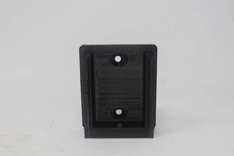 Close-up of Slick 8 Pack Tool Mount Holders For 24V Power Tools Black Wall Mountable Organizers Durable PLA Construction