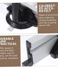 Adjustable Black Aluminum Table Saw Miter Gauge Fence Sled Offering Slick Offset Runs, calibrated accurately with durable materials.